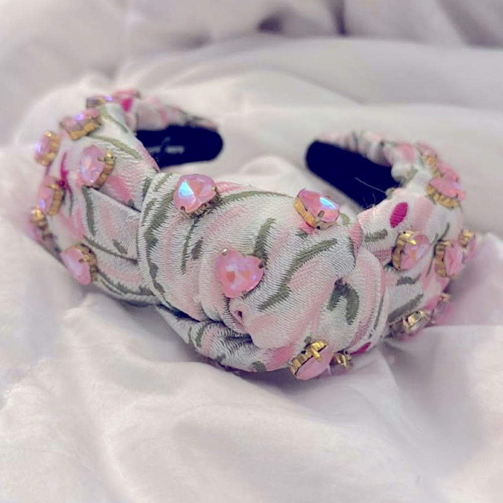 Brianna Cannon heart rhinestone headband new with tag